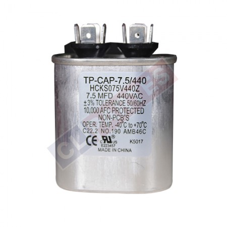 <b> Capacitor de trabajo 7.5 MFD 440V </b>